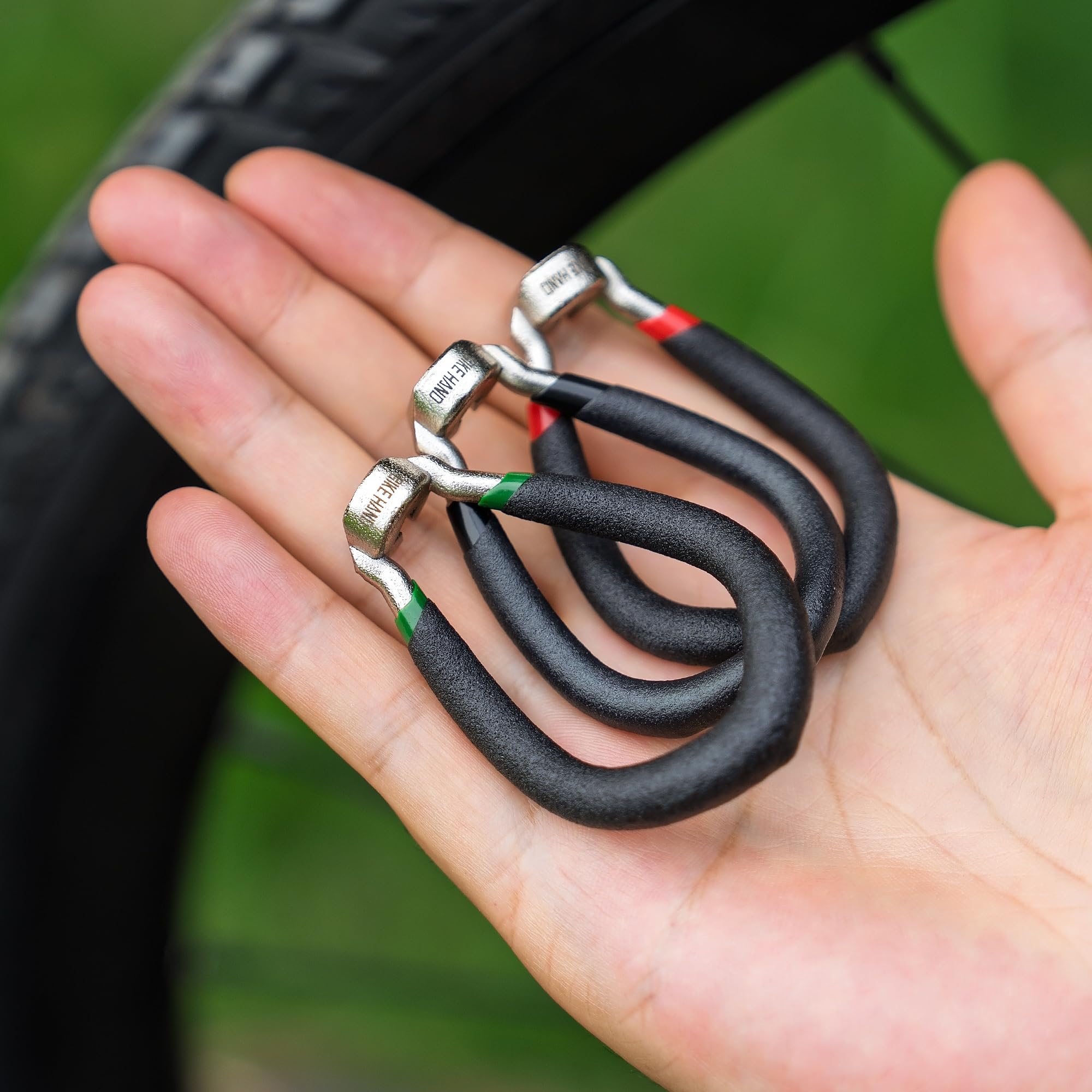BIKE HAND Juego de llaves para radios de bicicleta, 3 tamaños, llaves para centrado y tensión de radios, herramienta para reparación de llantas MTB, bicicleta de carretera y BMX (YC-1AB-1/2/3)