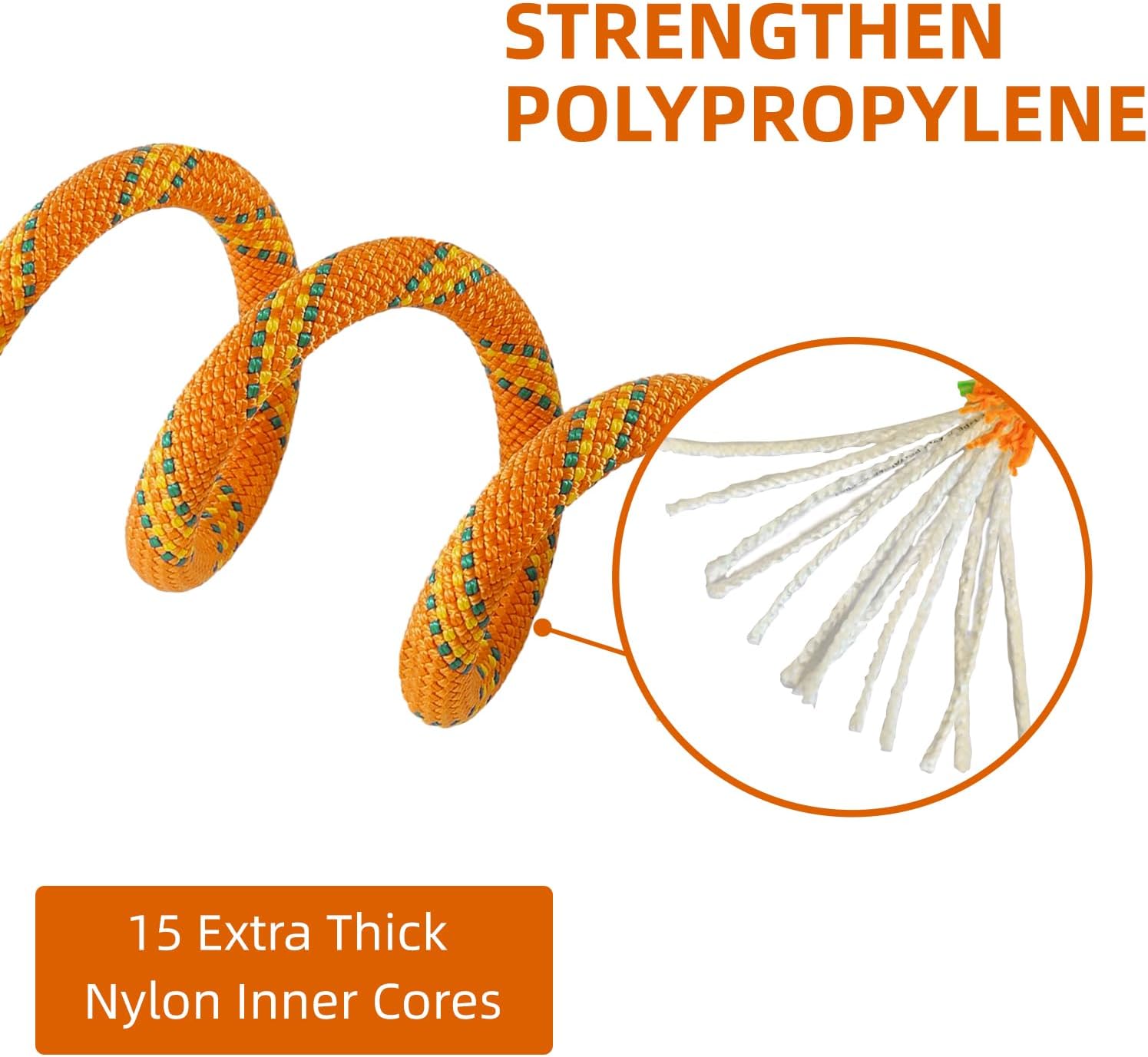 UIAA Static Climbing Rope 10.5mm, 90M(300FT) Nylon Kernmantle Rappelling Rope for Survival Rescue Cord Rock Mountaineering Climbing Hauling