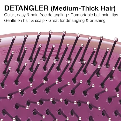 Miniatura 10 de Olivia Garden OG Brush Detangler, cojín extraíble para una fácil limpieza, abraza el cuero cabelludo para masaje del cuero cabelludo y cerdas