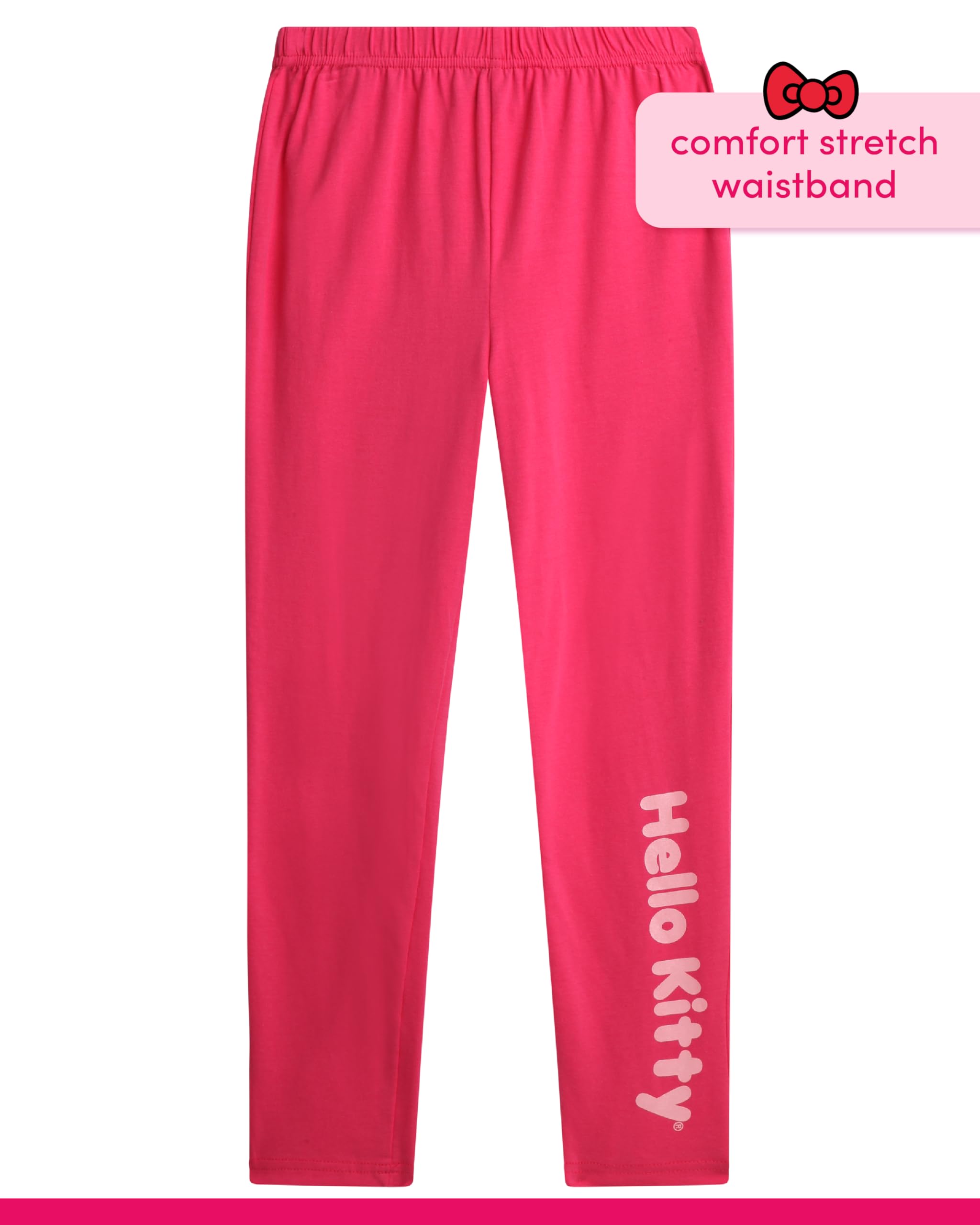 Hello Kitty Mädchen-Pullover-Set – 2-teiliges Outfit mit weichem Rundhalsausschnitt und Legging-Hosen Set für Mädchen (Größen 2T-12)