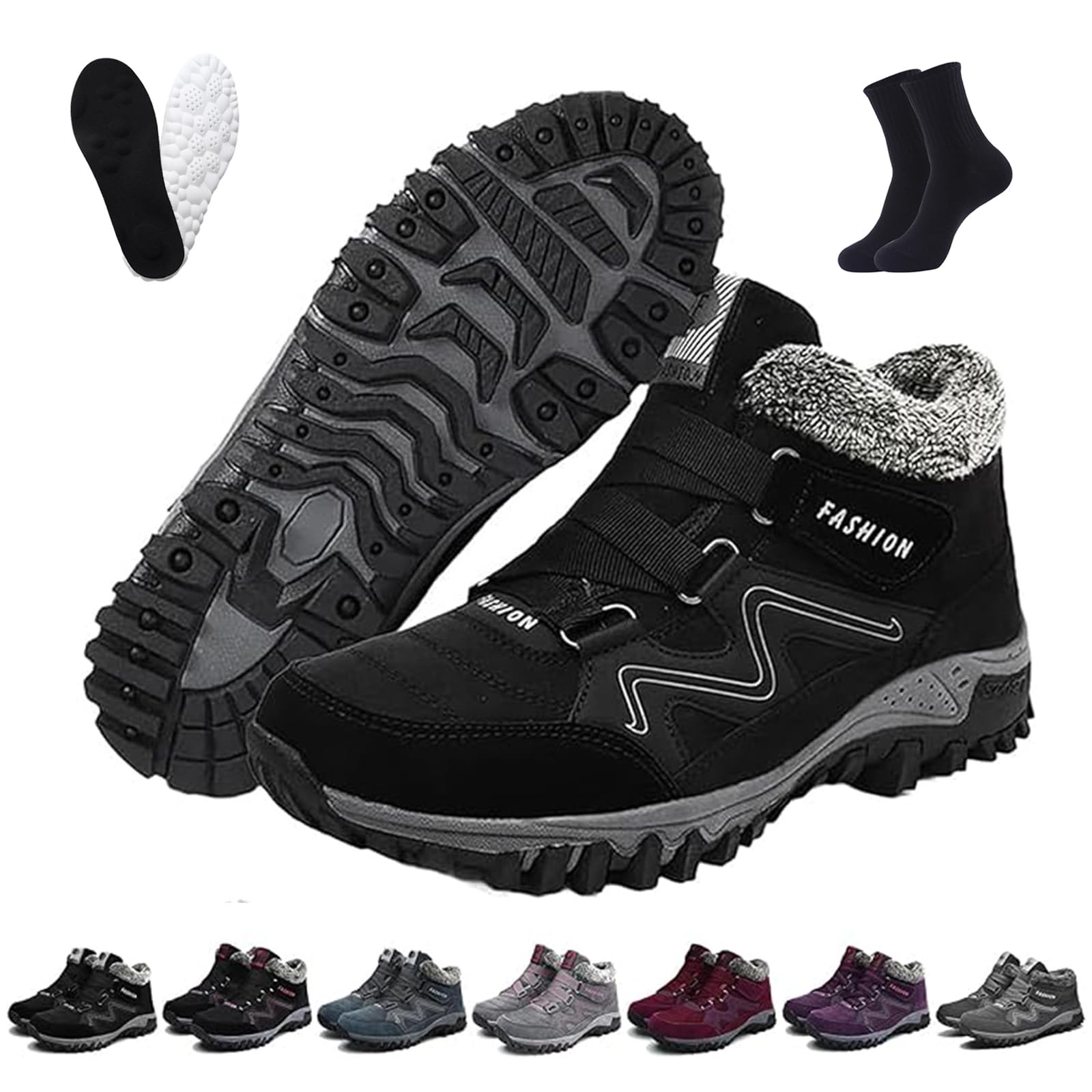 Ofreischuhe Solvema Orthopädische Winterschuhe, Orthofree Winter Shoes, Warm GefüTterte Snow Boots FüR sDamen Und Herren