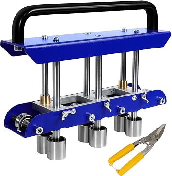 Three-Station Edge Roller for Bending Metal Roofing Materials at 0-90 Angle,Sheet Metal Edge Roller Bender Fit for 29 to 22-Gauge Steel,Making 5/8" to 4" 16 to 102 mm Bends.
