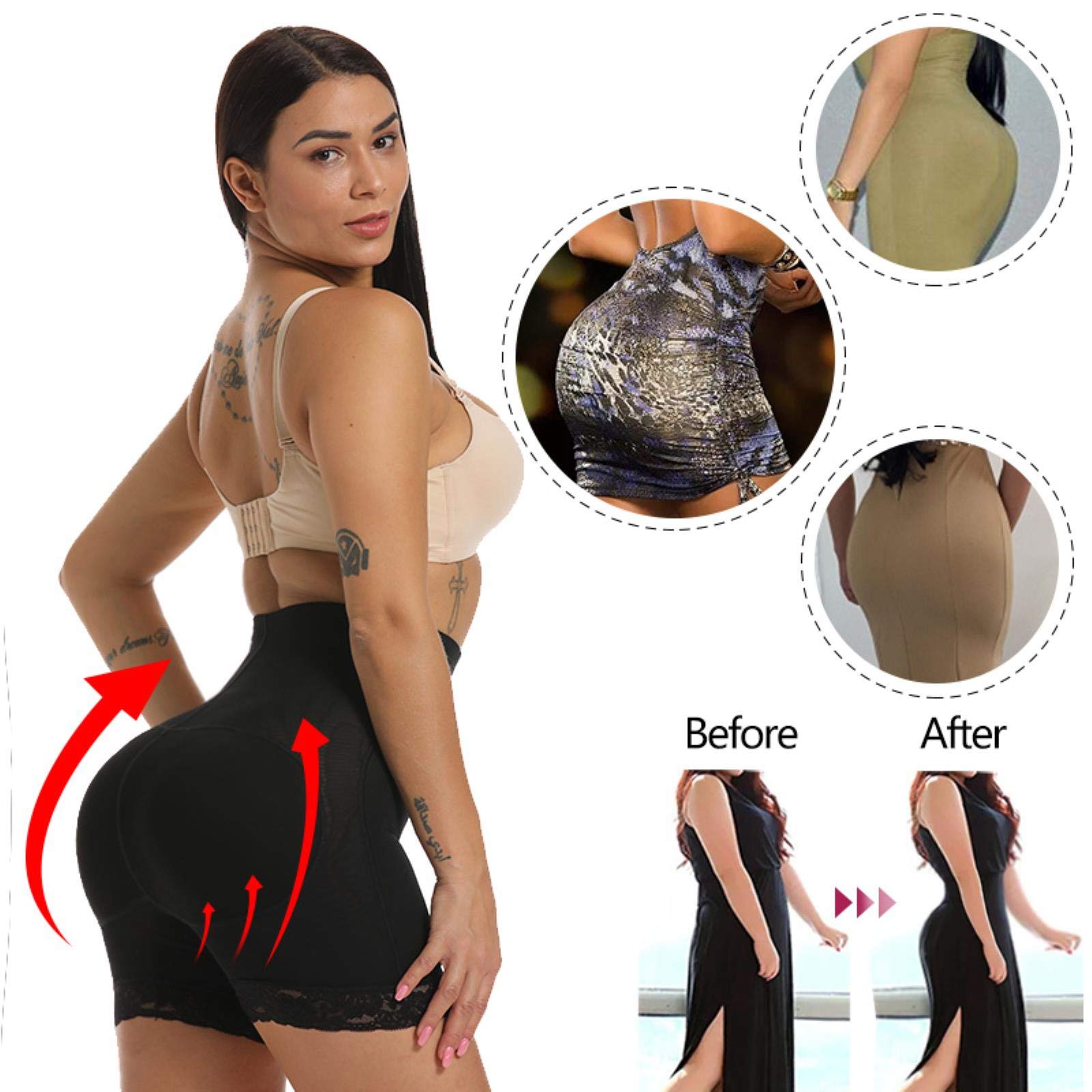Womens Sexy Butt Enhancer Slipje Hoge Taille Tummy Controle Hip Lifter Shaper Lingerie Plus Size Ondergoed (Color : Beige, Size : XXXXXXL/XXXXXX-Large Womens Sexy Butt Enhancer Slipje Hoge Taille Tummy Controle Hip Lifter Shaper Lingerie Plus Size Ondergoed (Color : Beige, Size : XXXXXXL/XXXXXX-Large
