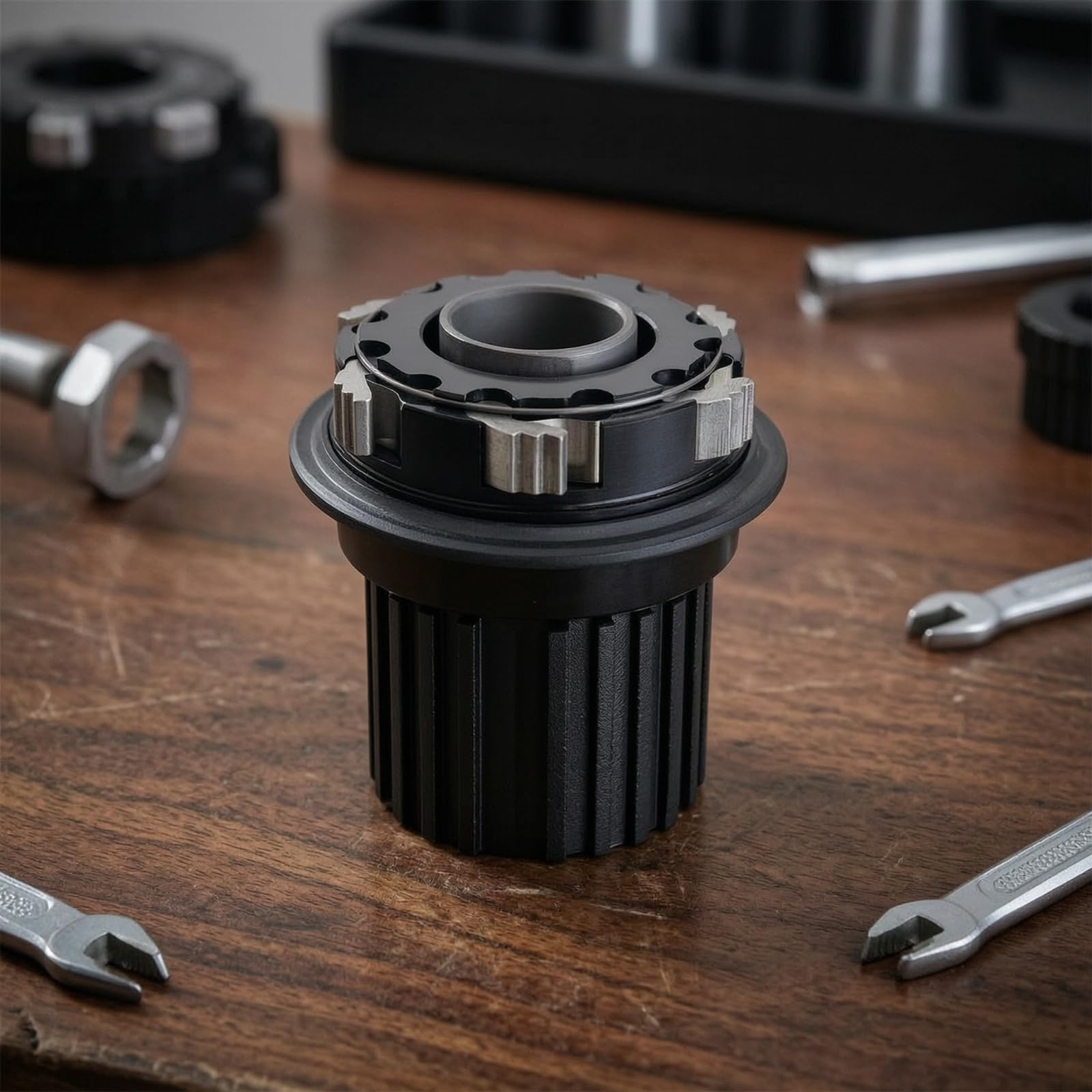 Cuerpo Buje con Driver Estriado 12 Velocidas con 120 Puntos Enganche y Eje 15 Mm con Sello Incluidos para Transmisión Potencia Confiable