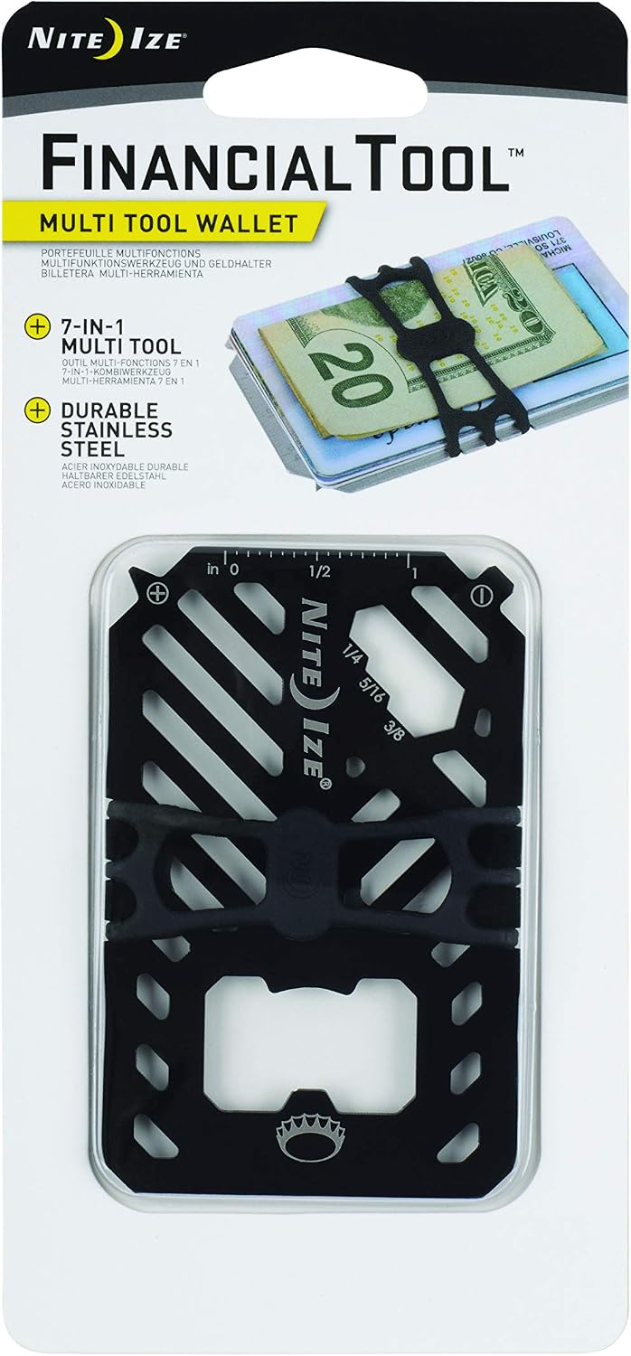 Nite Ize FMT2-01-R7 Financial Multi Tool Wallet, Black