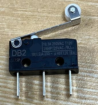 2PCS Cherry DB2C-B1RC Micro Switch SPDT 10.1A 250V White Roller Lever Long Quick Connect Terminals