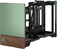 Vista 20 de Fractal Design Terra Jade - Panel frontal de madera de nogal - Factor de forma pequeño - Carcasa para juegos Mini ITX - Cable elevador PCIe 4.0