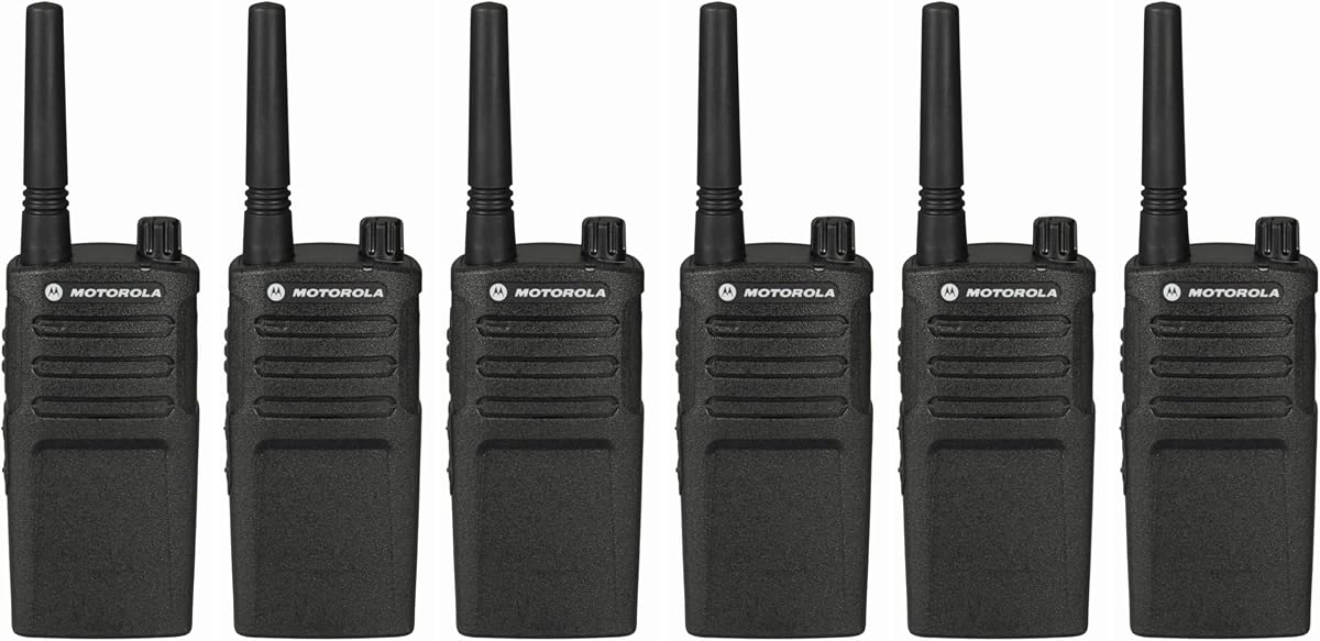 Motorola Solutions RMU2040 Paquete de 6 radios bidireccionales digitales sin pantalla 99 frecuencias UHF exclusivas para empresas