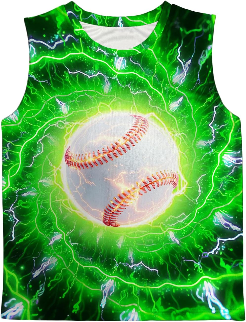 Boys Tank Tops Tie Dye Shirt Kids Sleeveless T Shirts Childrens Neon Tees for 5-14 Years Girls
