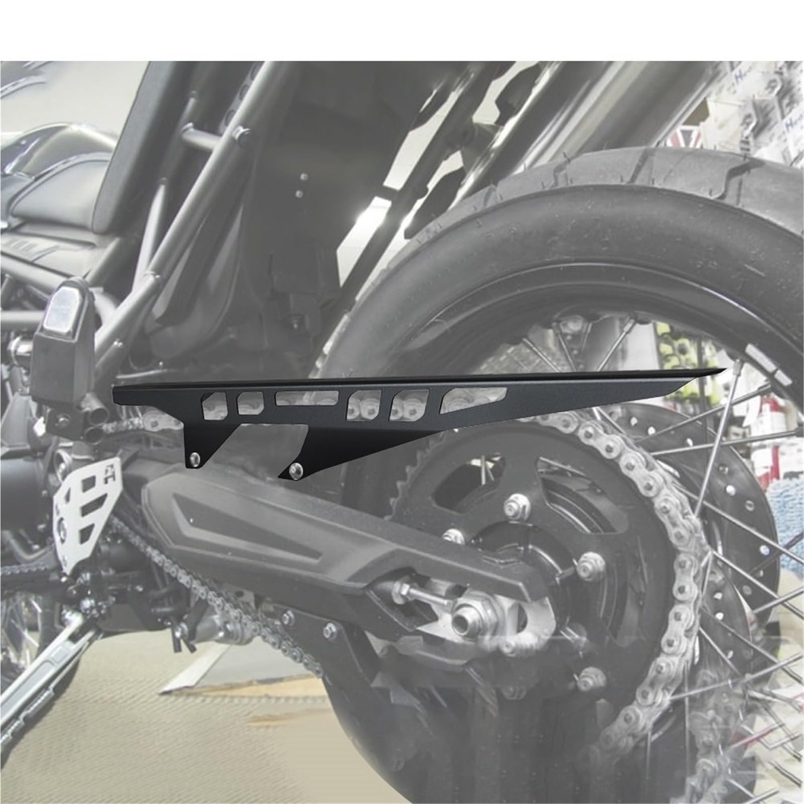 osłona zębatki silnika Pasuje do Tiger 800 XC 2010-2018 motocykla Osłona paska, osłona łańcucha, osłona łańcucha