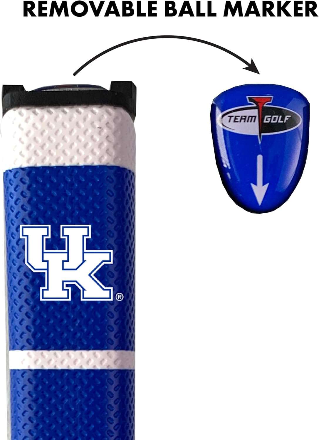 Team Golf NCAA Golf Putter Grip with Removable Gel Top Ball Marker, Durable Wide Grip & Easy to Control