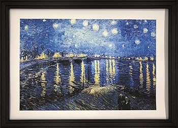 Amazon | フィンセント・ファン・ゴッホ ローヌ川の星月夜 星降る夜 A4