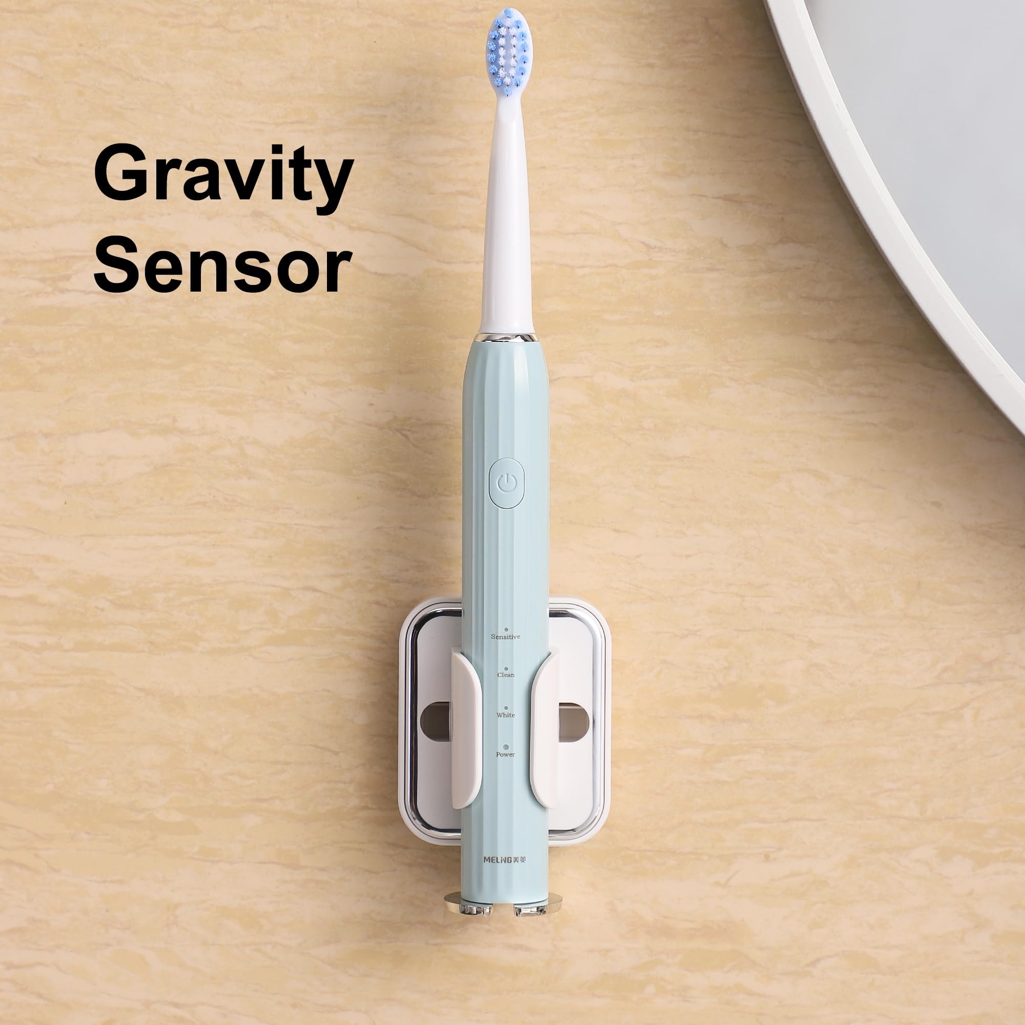 3 Pièces Porte-Brosse à Dents Électrique Avec Capteur Automatique De Gravité - Support Mural Adhésif Puissant Pour Salle De Bain