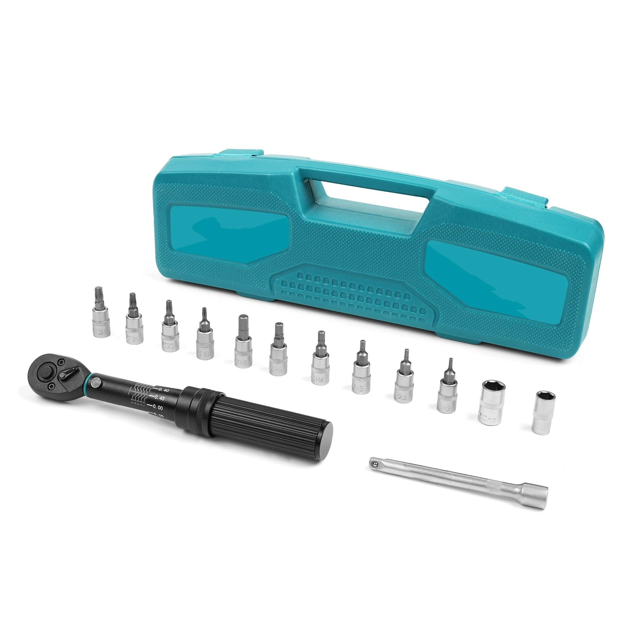 OLAQWENB Torque Wrenches Torque Wrench 1/4'', 1-6Nm, 0.05 Nm Micro, Drive Click Set Maintenance Kit Precision Torque Wrench