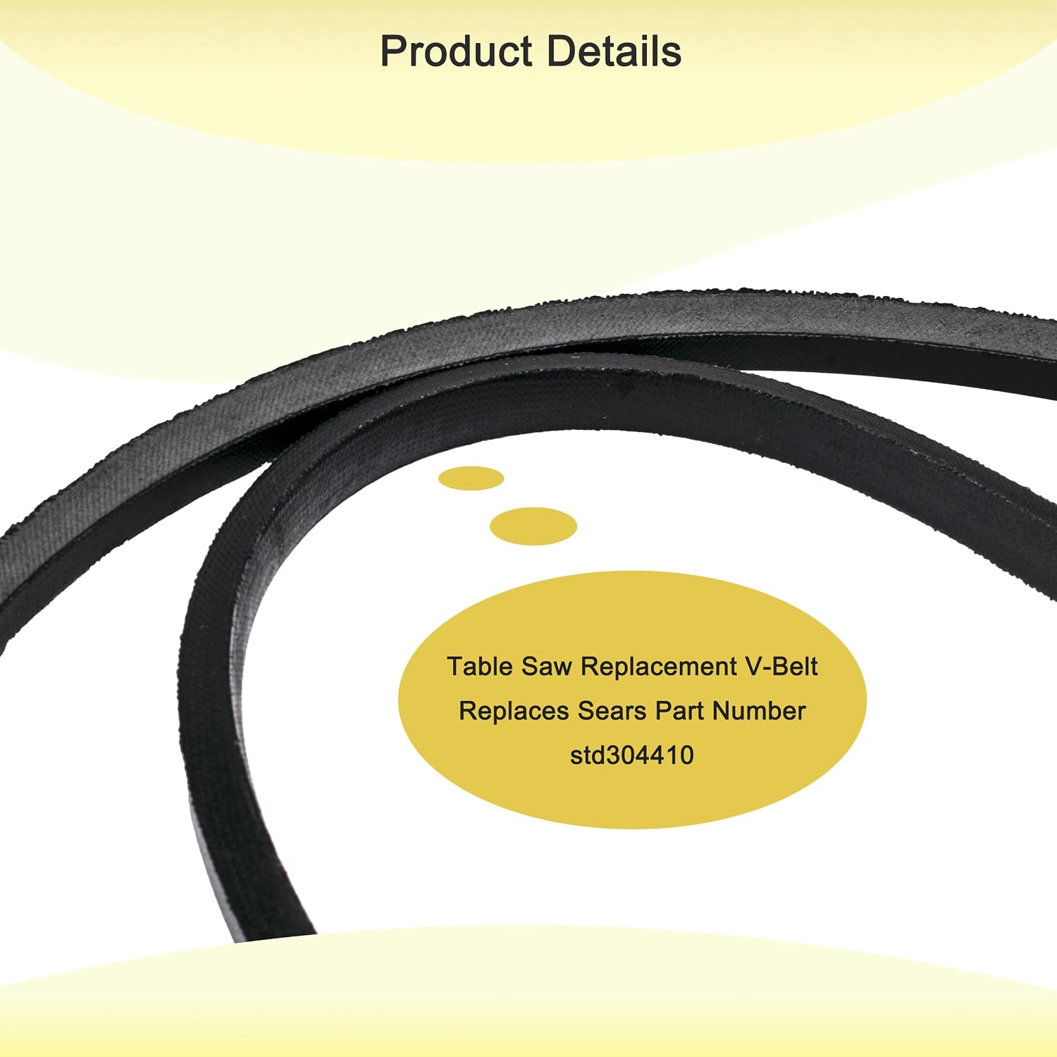 V-Belt For Sears Craftsman 10" Contractor Belt Drive Table Saw,Replaces Sears Part Number std304410