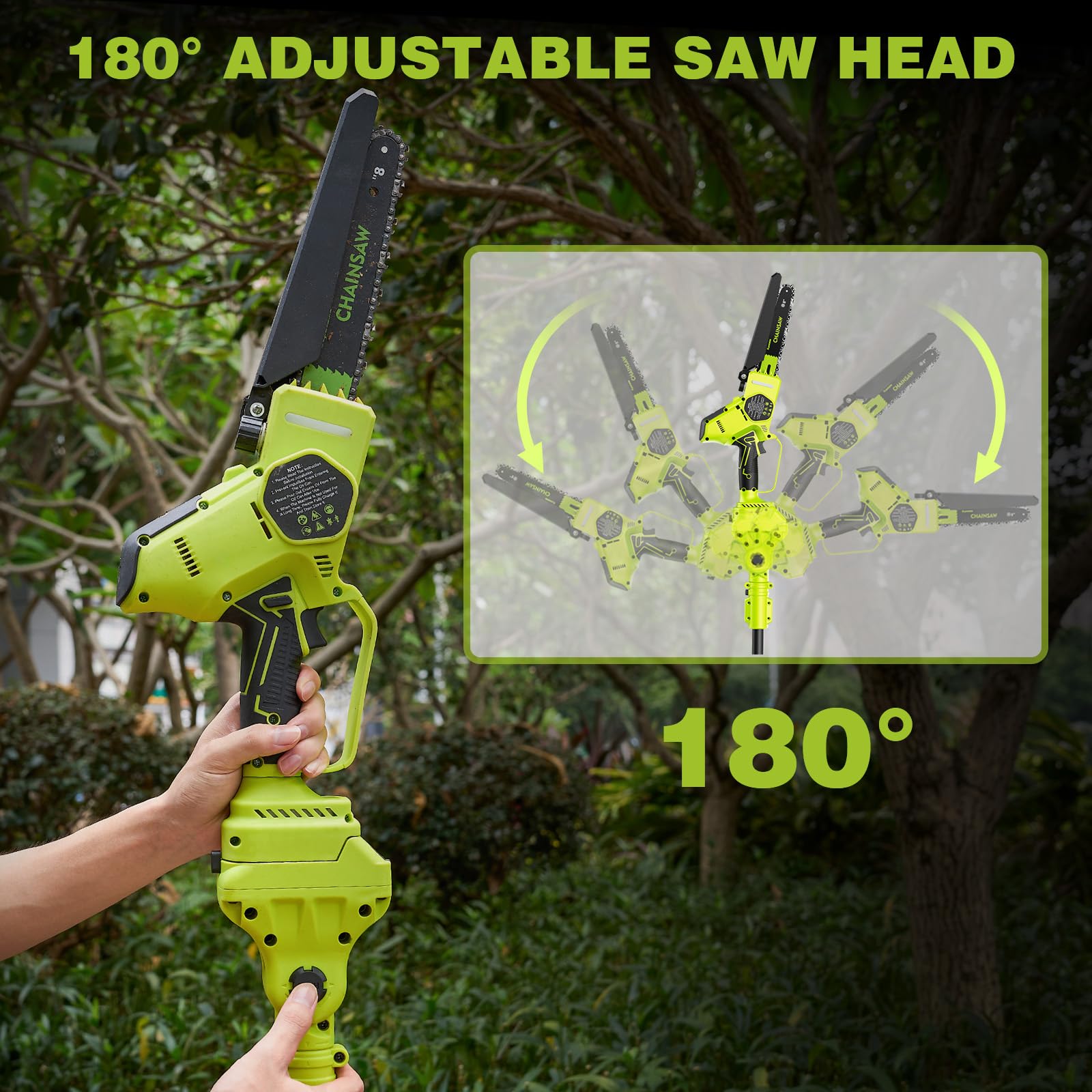 Supstable Manguier Télescopique pour Taille-Haie, Barre Extensible Compatible avec Tronçonneuses, Sécateur Électrique sans fil, Taille-Haies et Autres Outils Électriques