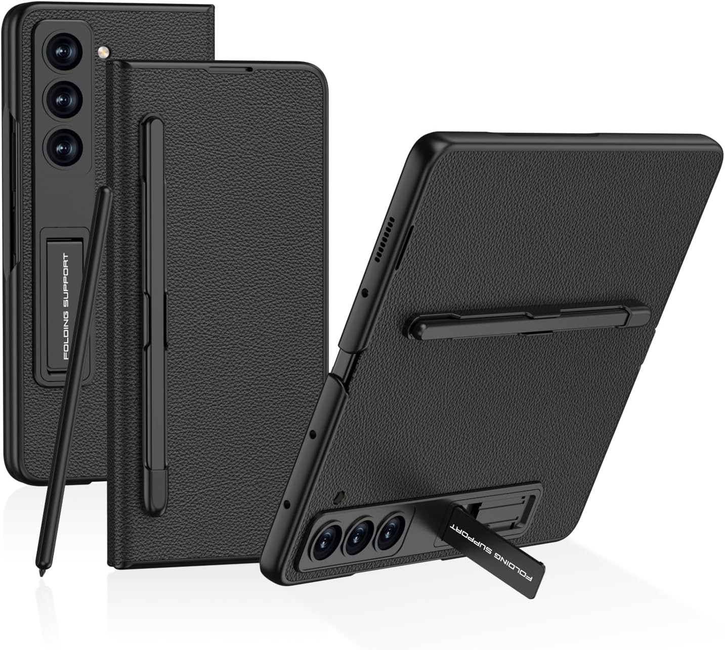 MOAITO for Samsung Galaxy Z Fold 5 Case with New S Pen Holder, FullBody Rugged