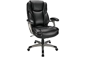 Realspace Cressfield Bonded Leather Executive Office Chair