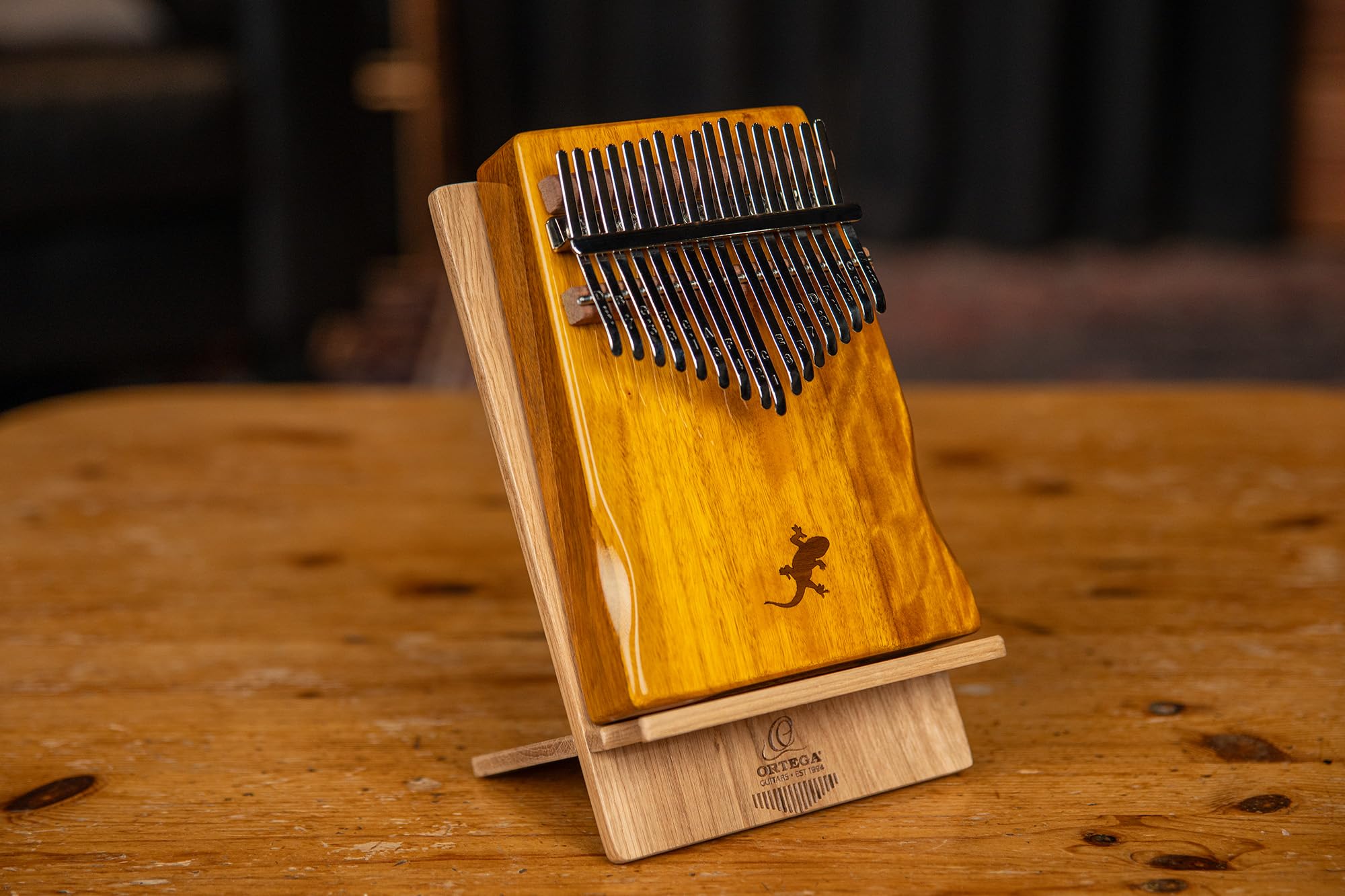 Ortega Kalimba Pollice Piano acustico Lizard Series 17 note Do Maggiore Meditazione LoFi Custodia Deluxe