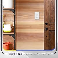 Vista 7 de ENERLITES - Kit de placas de pared doble, cubiertas de tomacorriente, tamaño estándar, 1 cuadrilla, 4.50 pulgadas x 2.76 pulgadas, policarbonato