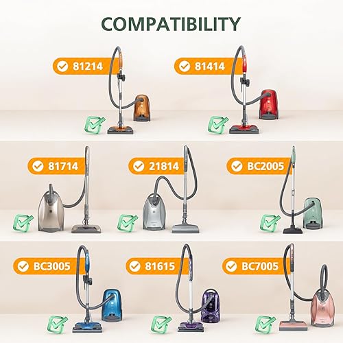 Miniatura 3 de 53292 Bolsas de vacío HEPA tipo QC para aspiradora Kenmore 53292 recipiente 81214, 81414, 81714, 21814, BC2005, BC3005, 81615, BC7005,