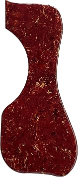 Guitar Parts For Guild D20-D40 Style Crystal Self Adhesive Sheet Acoustic Guitar Pickguard Red Tortoise