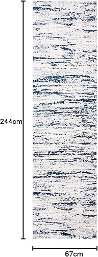 Miniatura 130 de SAFAVIEH Amelia Collection - Alfombra de área de 9 x 12 pies, gris y azul marino, diseño abstracto moderno, no desprende pelusa y de fácil cuidado