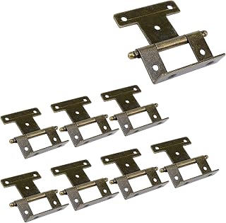 Inset Hinge, 5/6 Inch (22 mm) Door Thickness Non Self-Closing Hinge Full Wrap Hinge Cabinet Door Hinge,Pack of 8