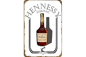 Hennessy Cognac Liquor Retro Metal Tin Sign Wall Decor