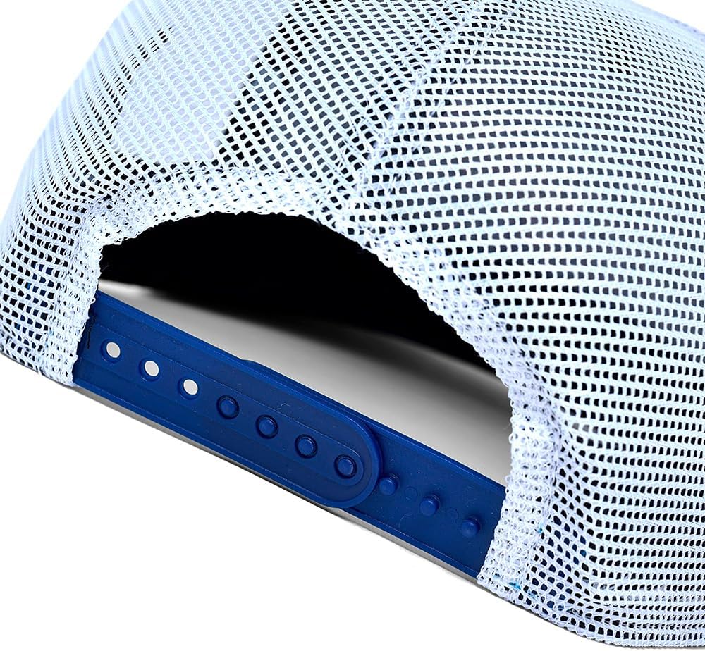 New Era LA Los Angeles Dodgers 9FIFTY A-Frame Trucker Snapback Cap, Adjustable Hat Navy Blue - Image 6