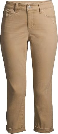 Tru Women's Mid-Rise Denim Capri Pants 