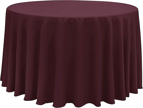 Obstal - Mantel redondo de 210 gsm (7.41 ozm), resistente al agua, de microfibra y decorativo para uso en interiores y exteriores (60 pulgadas de