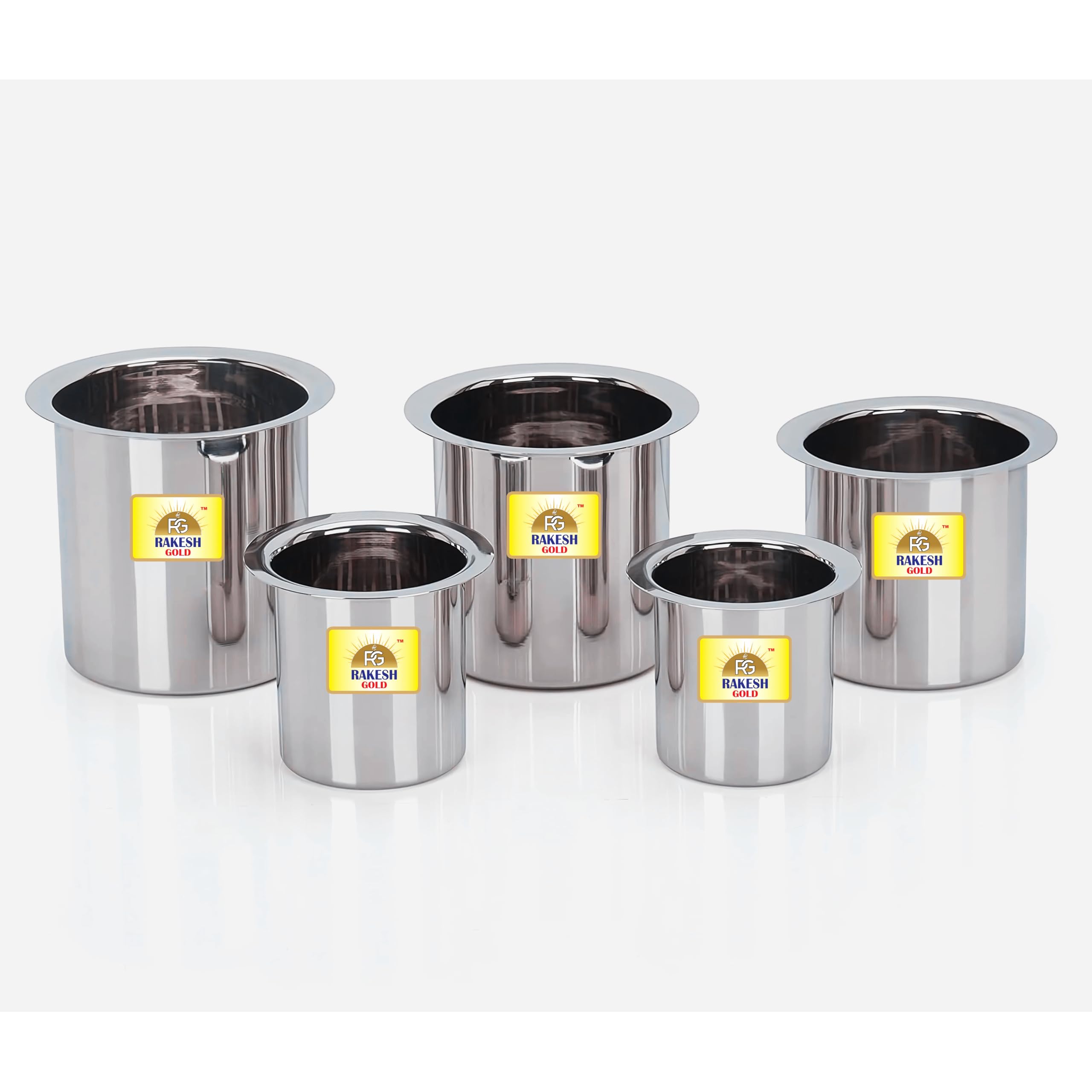 Rakesh Gold Stainless Steel Milk Boiler Set -6