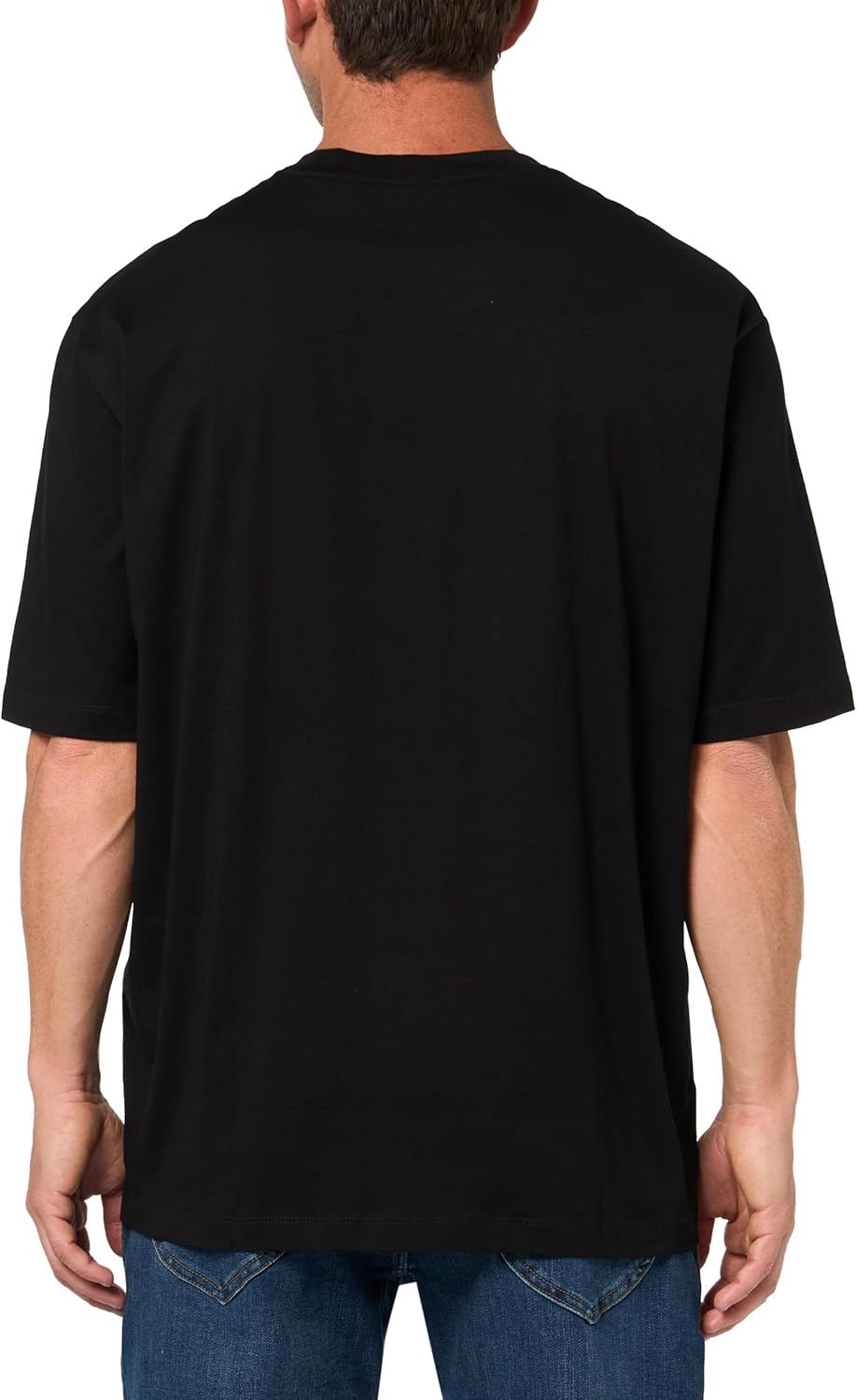 Armani Exchange Men's Vertical Rectangle Logo Tee