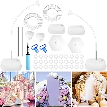 Half Balloon Arch Stand with Base Free Bending Balloon Arch Frame Kit