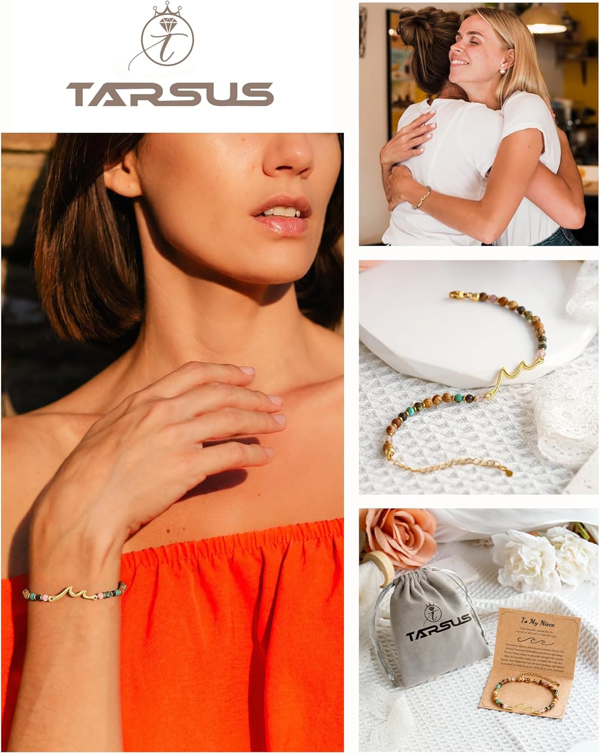 Tarsus Wave Bracelet, The Waves of Life We've been Through, Unique Gifts for Birthday, Valentine’s Day, Christmas, Meaningful Gifts for Friends Sister Daughter Niece... - Image 7