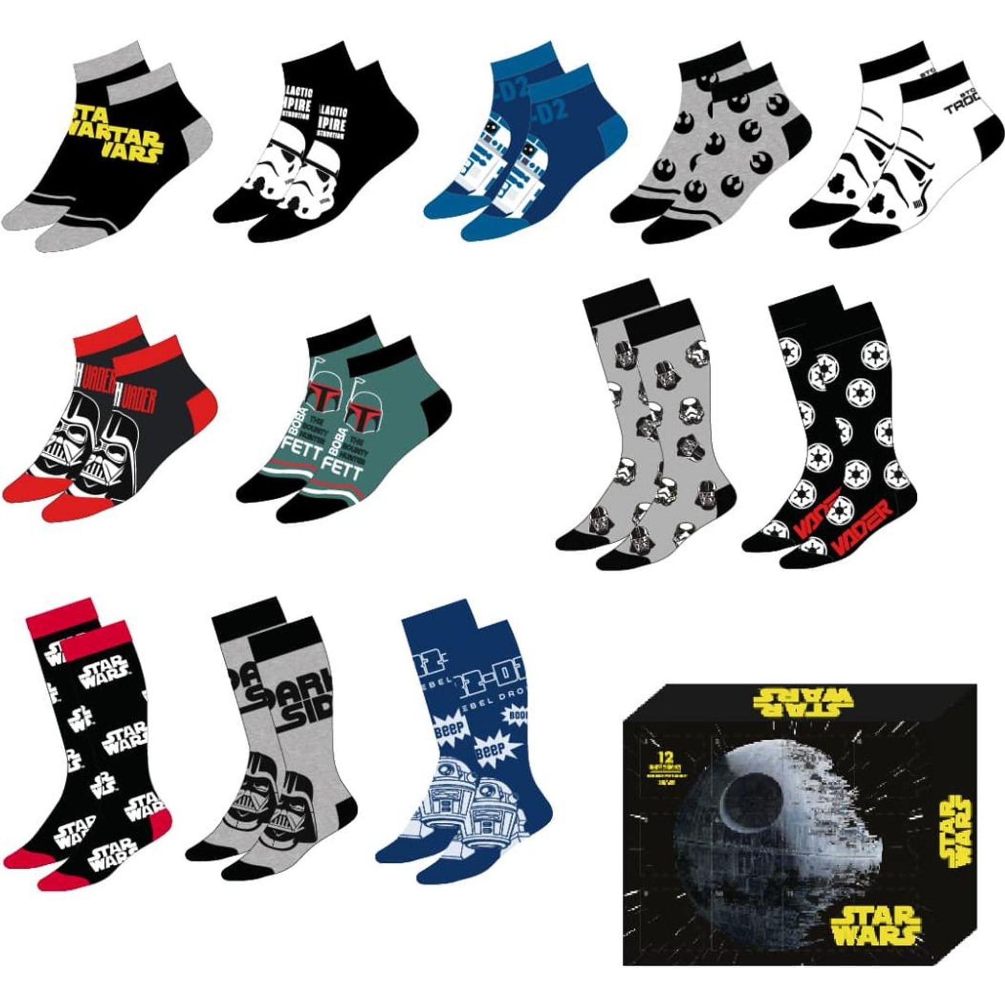 Star Wars Unisex Kids Multicoloured 12 Pcs Sock Set 2900003402 | Acotis