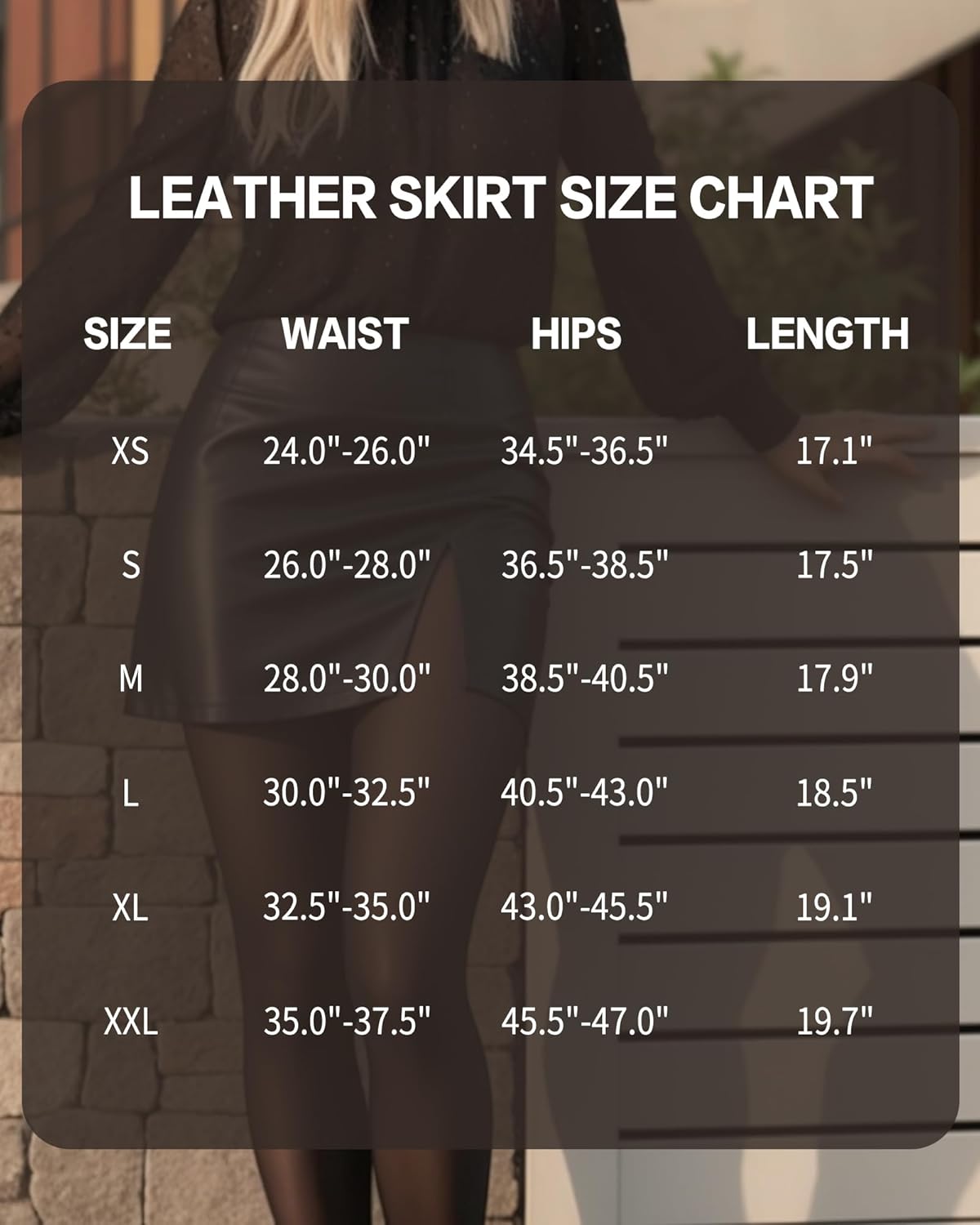 MANGOPOP Womens High Waist Bodycon Mini Short Faux Leather Skirt with Slit - Image 6