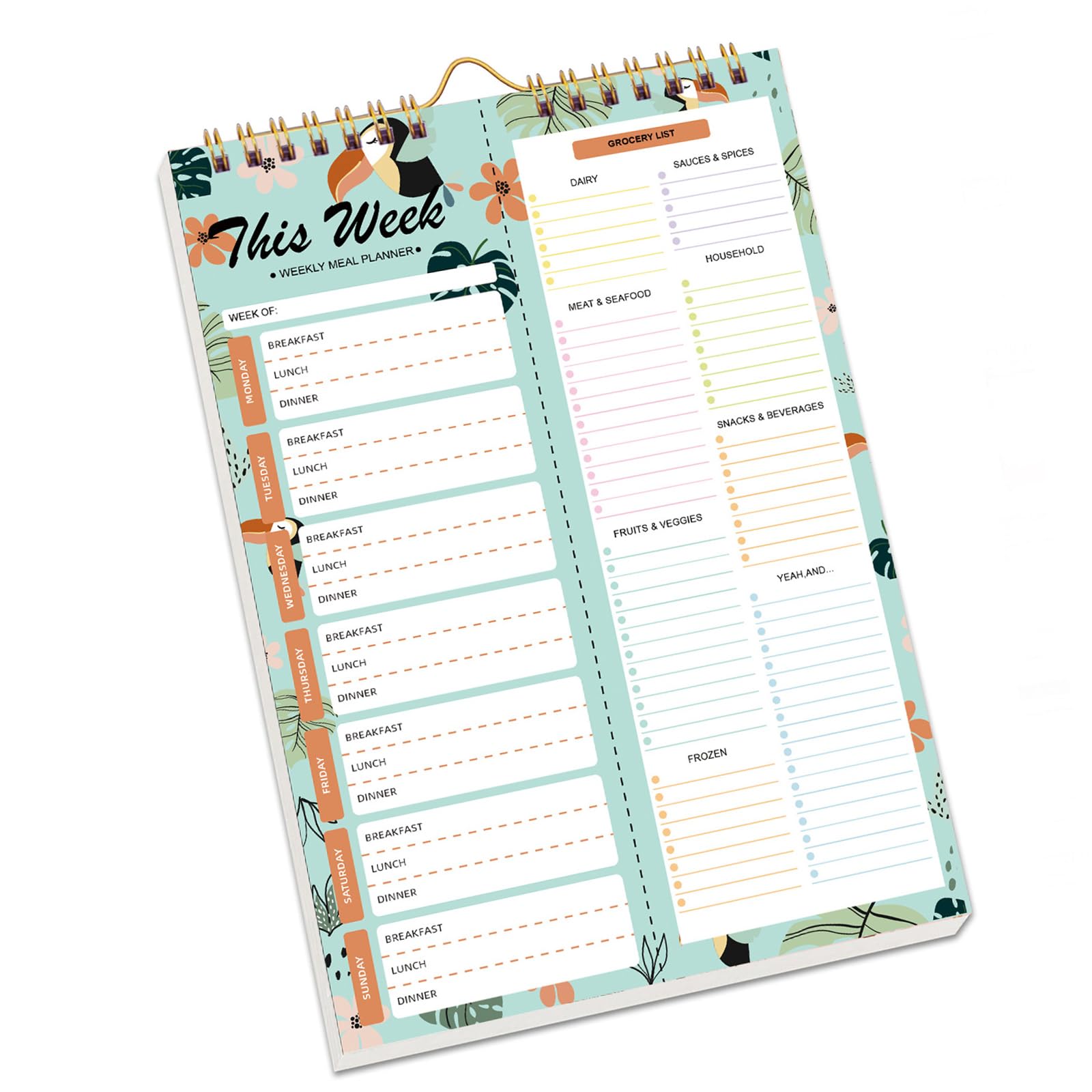 Bloc-notes vertical réutilisable avec crochet mural pour liste de courses - 8