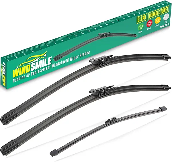 26" 22" 11" Windshield Wiper Blades Replacement for Ford Explorer 2011 2012 2013 2014 2015 2016 2017 2018 2019 2020 2021 2022 2023 2024 OEM Premium All Weather Front Rear Wipers Set (Pack of 3)