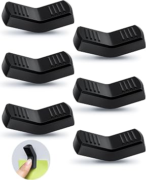 N52 Fridge Magnets Refrigerator Magnets One-Handed Toggle Magnetic for Magnetic Whiteboard, Metal Pegboard on Office, Home & Kitchen Black, 6