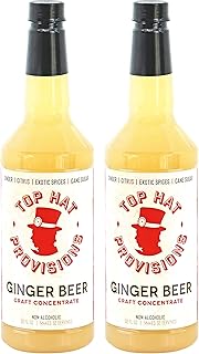 Top Hat Spicy Ginger Beer Syrup - Spicy Ginger Syrup for Craft Soda + Co...