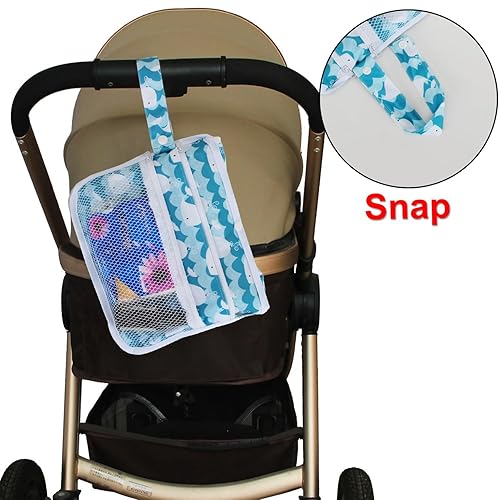 Miniatura 5 de Teamoy Cambiador de pañales portátil, cambiador plegable para bebé con bolsillos, embrague de pañales portátil para bebé, tapete de cambio