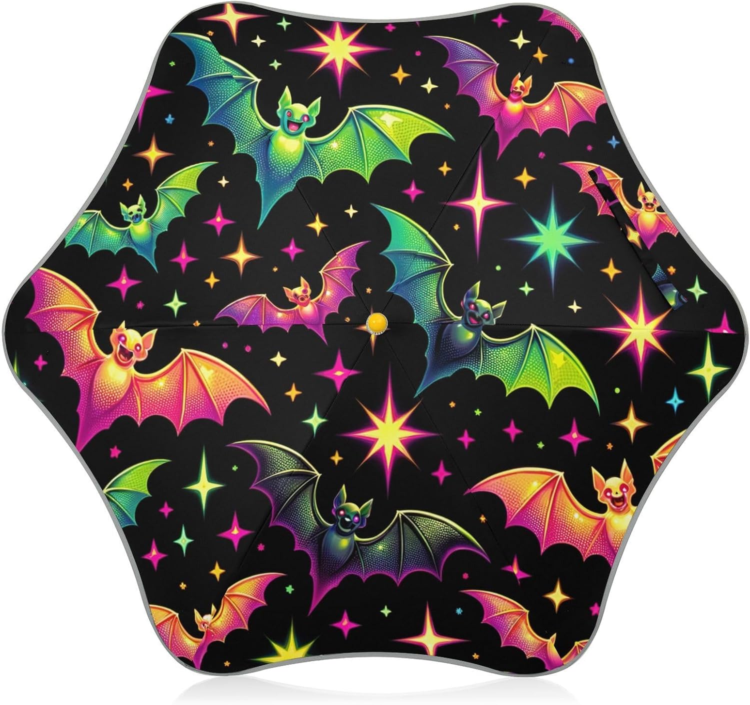ODAWA Kids Umbrella Floral Daisies Purple Windproof Compact Stick Umbrella for Rain, Umbrellas for Rain Kids