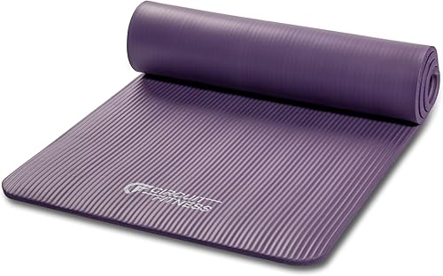 Circuit Fitness by Marcy - Esterillas de yoga antideslizantes multiusos con correa de transporte, varios grosores, opciones multicolor