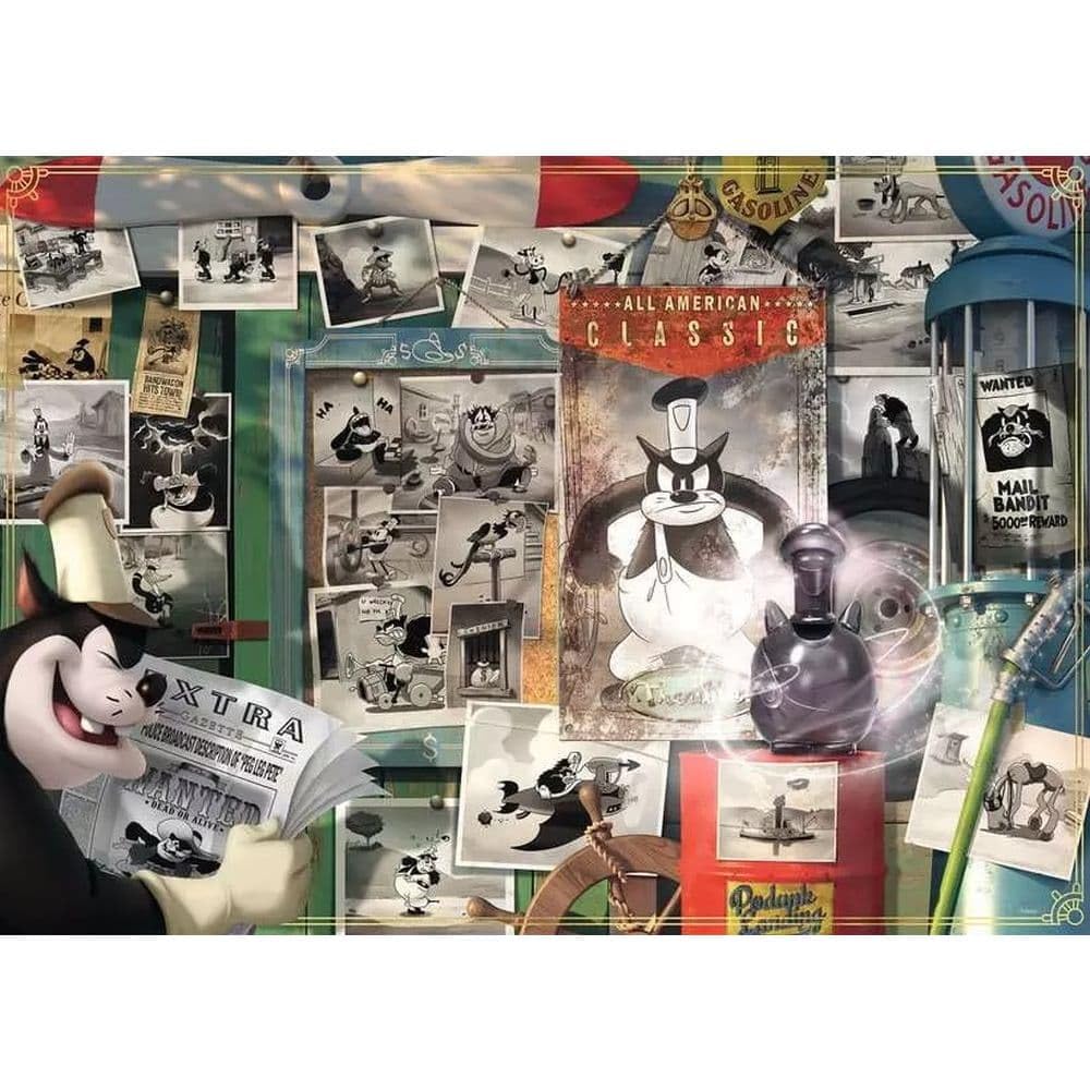 Ravensburger - Puzzle Villainous: Pete, Collezione Villainous, 1000 Pezzi, Idea regalo, per Lei o Lui, Puzzle Adulti