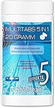 1 kg Chlorine Multitabs 5-in-1 20 g, Chlorine Tablets for Pool, Highly Effective Pool Chemistry Pool Care