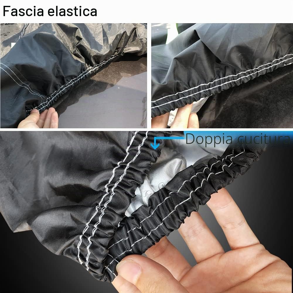 Maxure Telo Copriauto Esterno, per Fiat Seicento 600 Impermeabile Resistente Polvere Antivento Protezione UV Antineve Protezione Copriauto.
