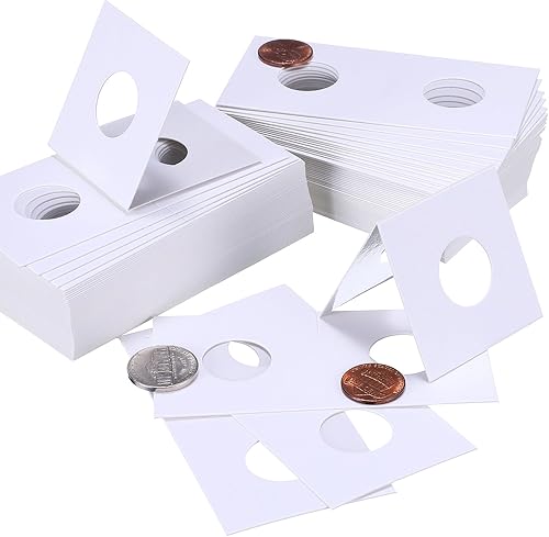 Miniatura 7 de Hicarer 300 piezas de cartón para monedas, surtido de mega surtido, 2 x 2 pulgadas para suministros de colección de monedas (0.807 in para tamaño