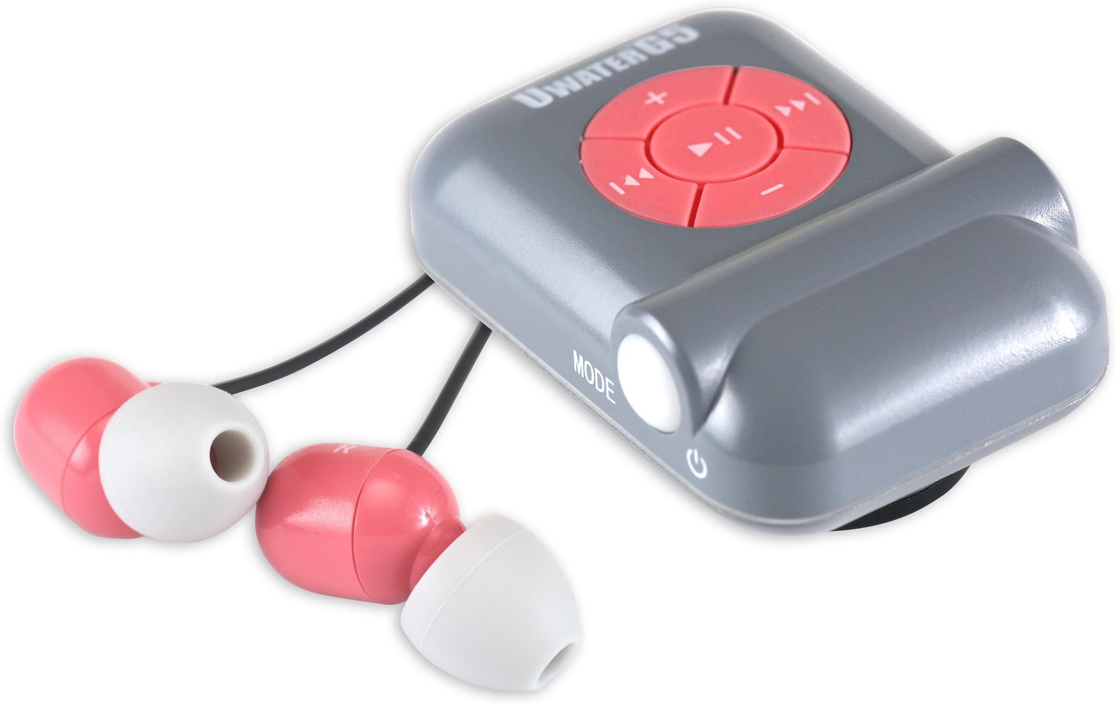 World's Smallest Action MP3/FM Player (Grey and pink)